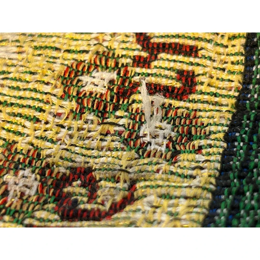 Santa Claus Christmas Table Runner I Believe in‎ Santa Claus Tassels